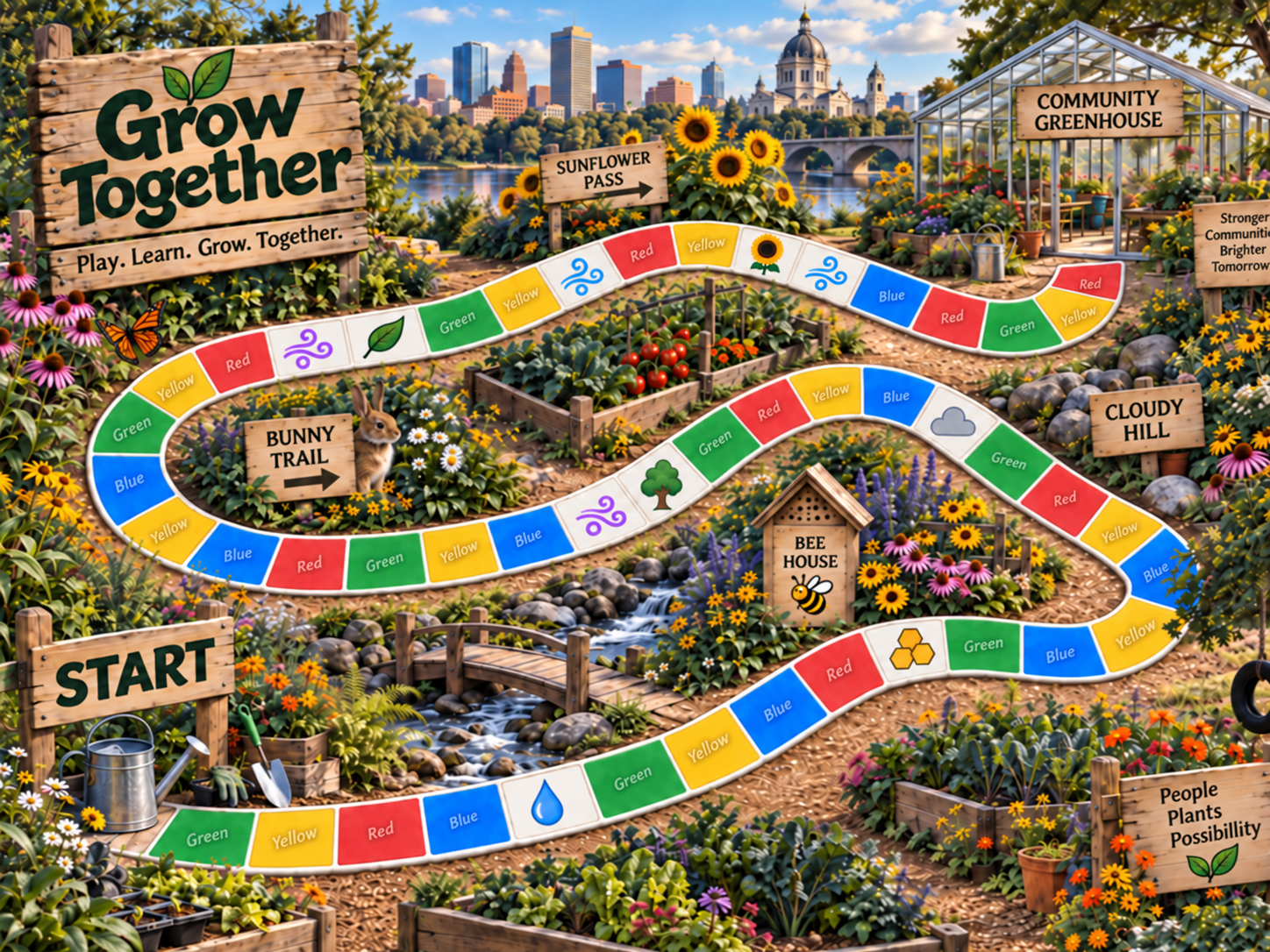 Grow Together game board